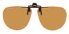 Flip-Up Brown lens Large Aviator 60A 51B with Bronze clip